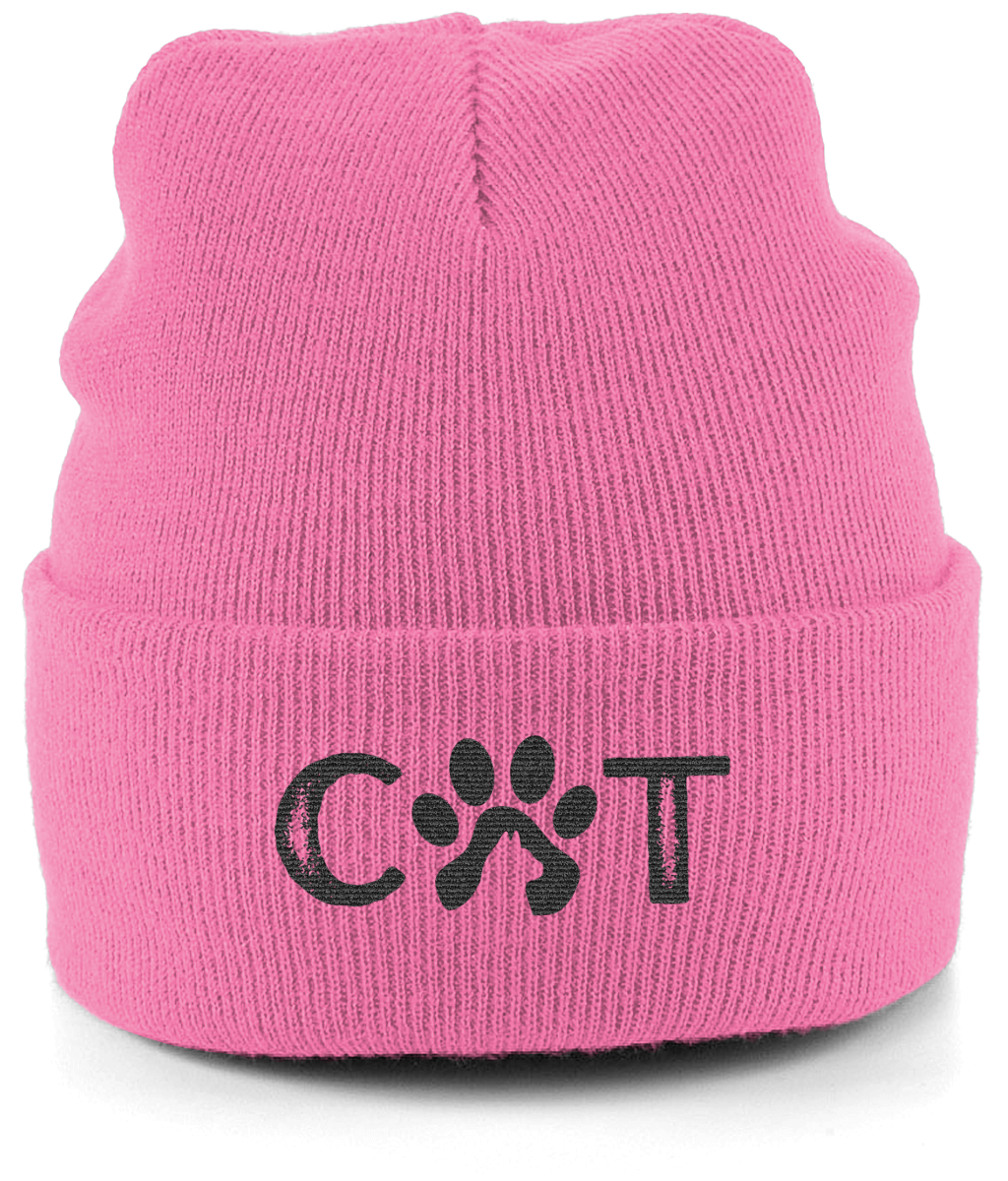 Cat Paw Cuffed Beanie