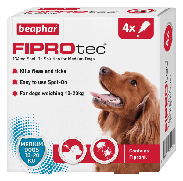 Beaphar Fiprotec Spot On Medium Dog (4 Pipettes)