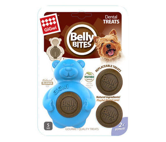 GiGwi Belly Bites Bear - Blue Small