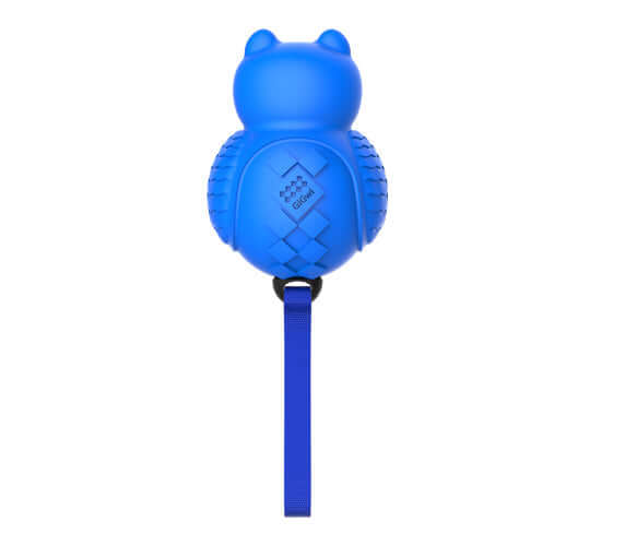 GiGwi 'Push to Mute' Transparent Owl Blue/Orange