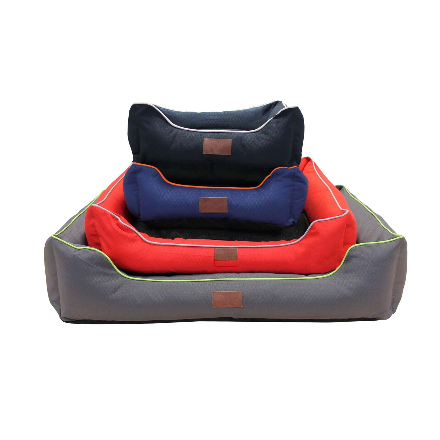 Beddies W/P Lounger (S) Red & Grey