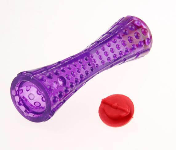 GiGwi Treats Dispenser Durable TPR Stick Transparent Purple