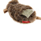 GiGwi Refillable Mouse Ziplock Cat Toy With x3 Catnip Bags Brown