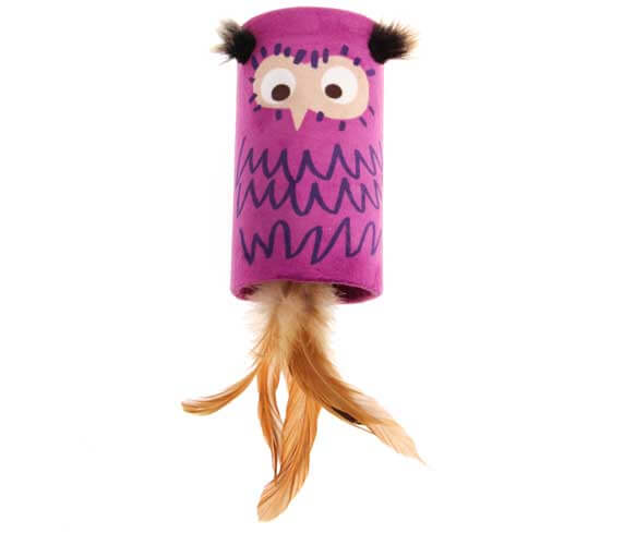 GiGwi Cat Melody Chaser Owl Tube with Sound Chip