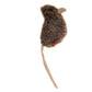 GiGwi Refillable Mouse Ziplock Cat Toy With x3 Catnip Bags Brown