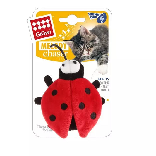 GiGwi Ladybird Motion Activated Melody Chaser Cat Toy