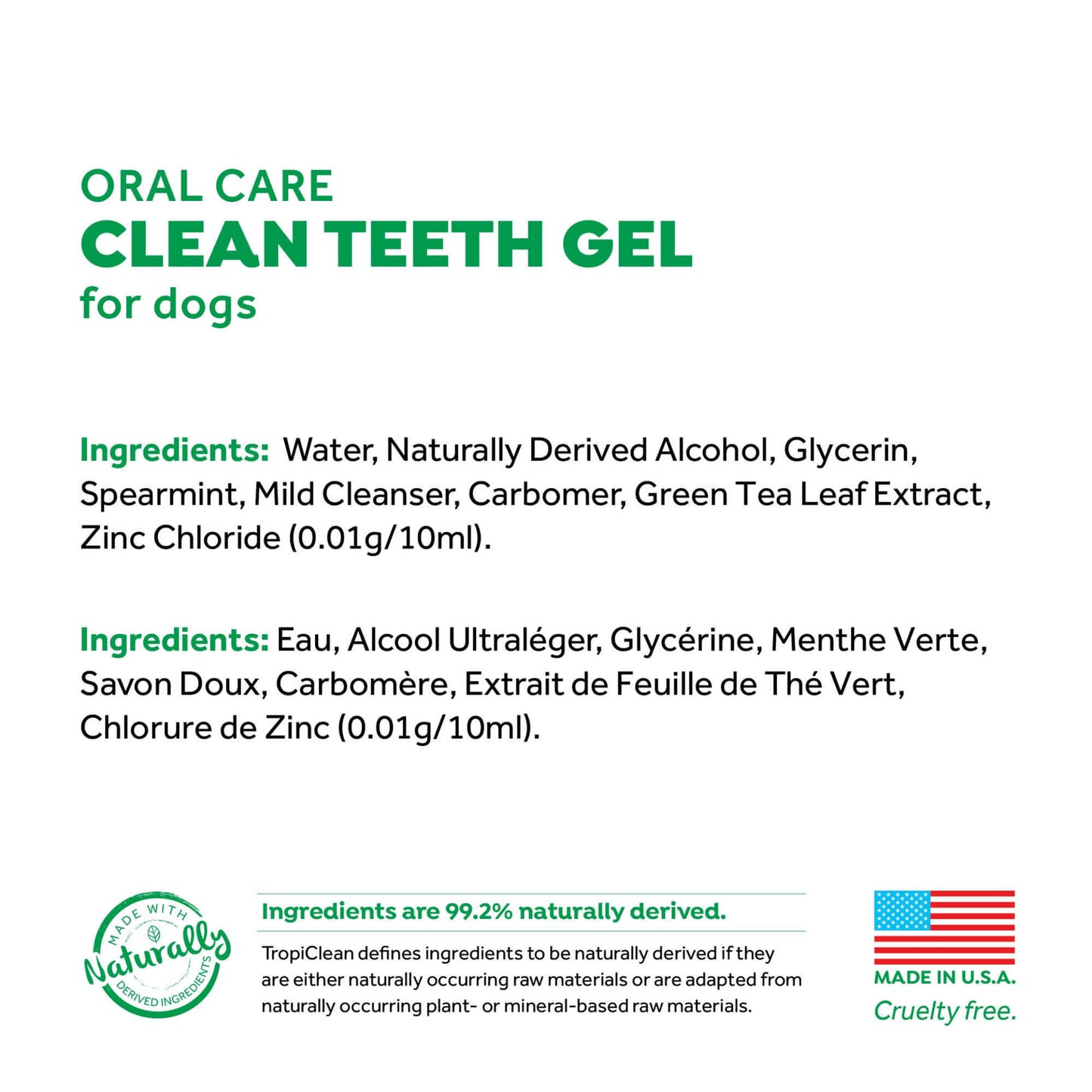 TropiClean Clean Teeth Oral Care Gel 118ml