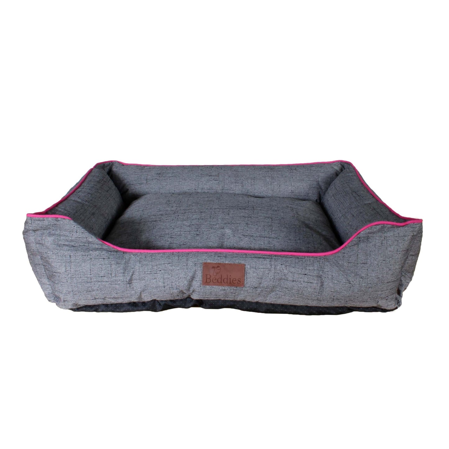 Beddies Pippa W/P Lounger (S) Grey & Pink