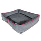 Beddies Pippa W/P Lounger (S) Grey & Pink