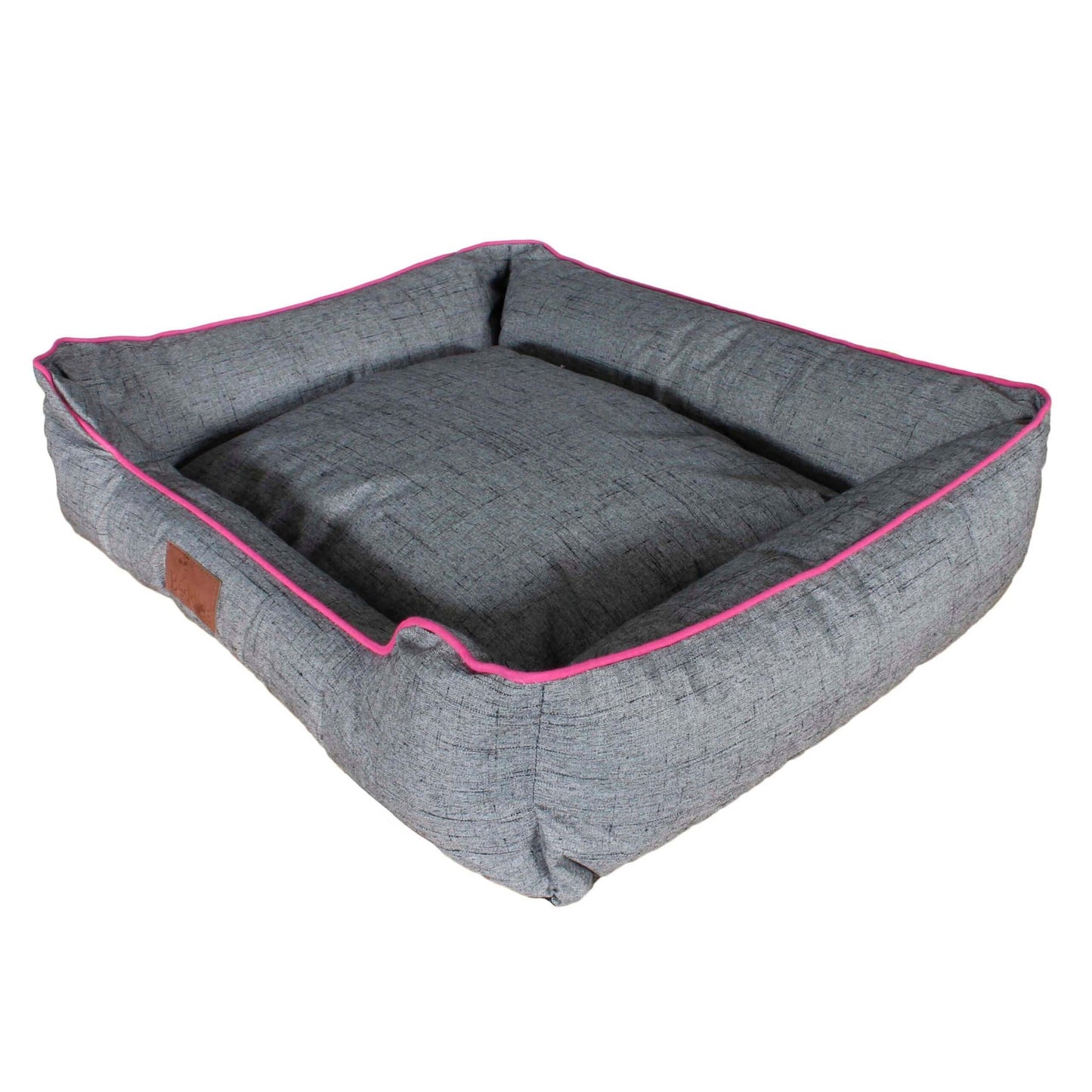 Beddies Pippa W/P Lounger (S) Grey & Pink