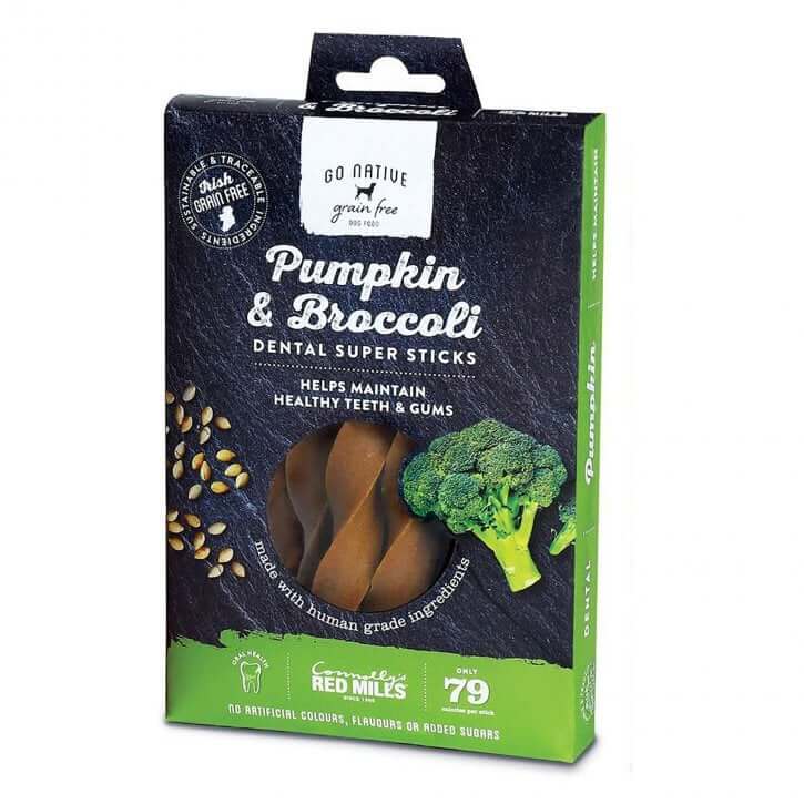 Go Native Dental Super Sticks Pumpkin & Broccoli 150g