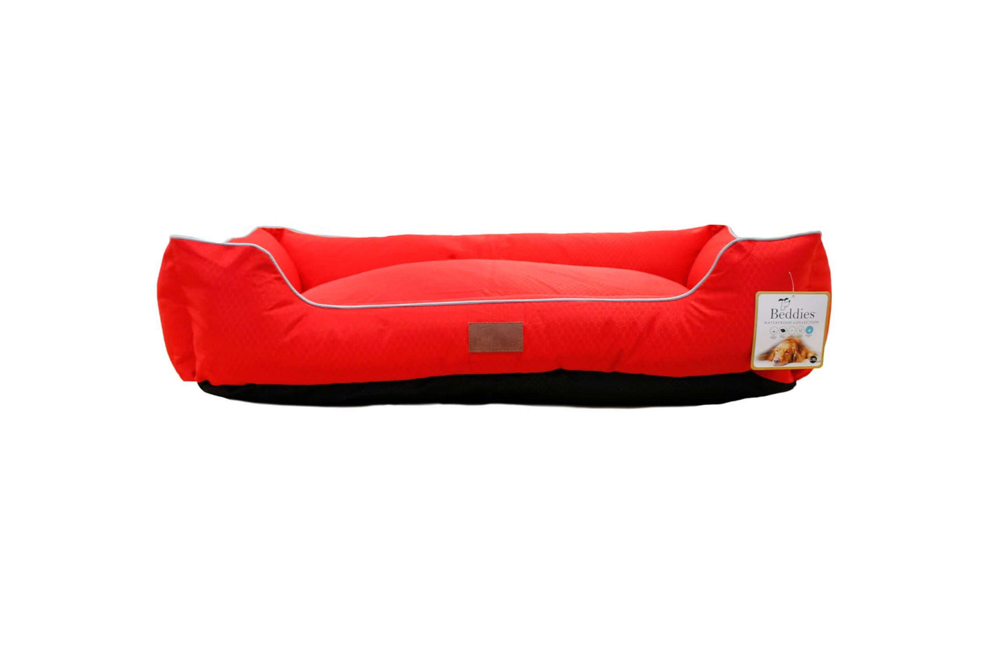 Beddies W/P Lounger (S) Red & Grey