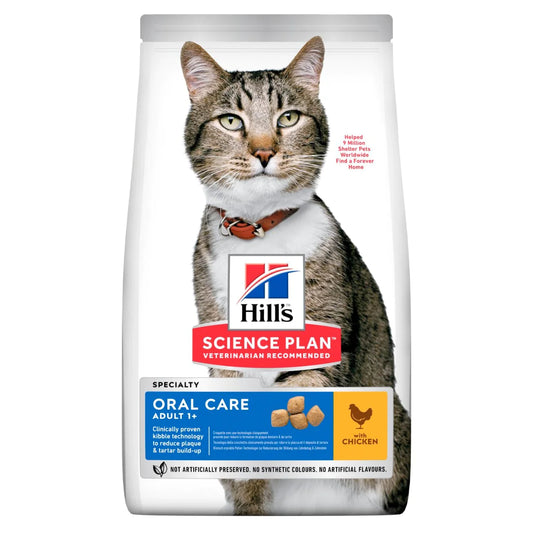 Hills Science Plan Cat Adult Dry Chicken Oral Care 7kg